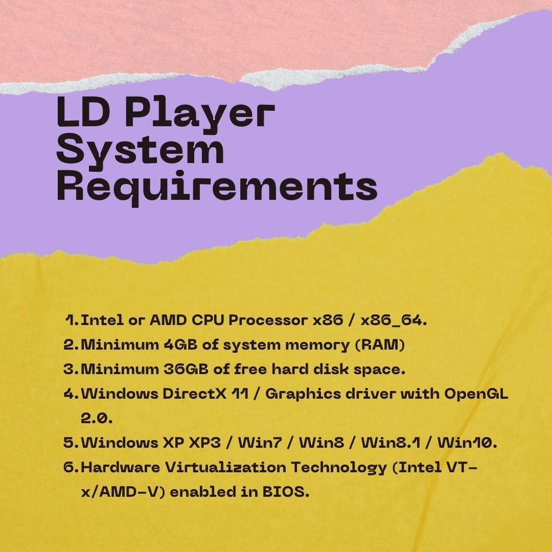 LD Player System Requirements