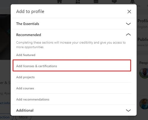 Add licenses & certificates