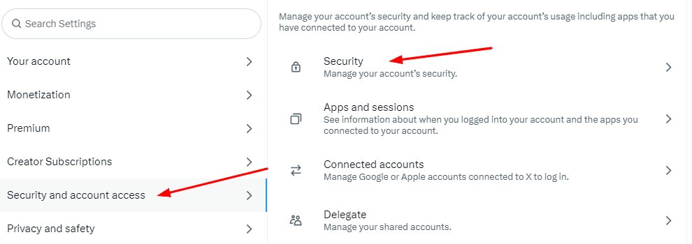 Exploring Security Settings